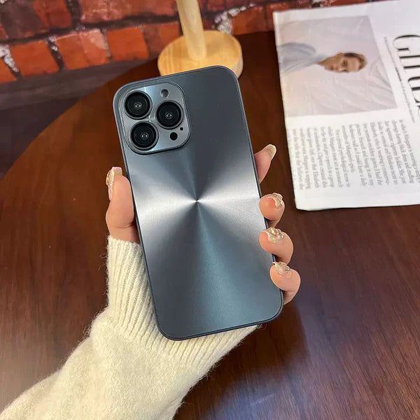 Luxury Aurora Matte iPhone Case with Camera Protector