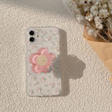 Pink Flower Bracket iPhone Case