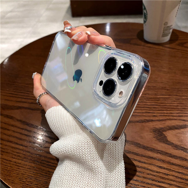 Clear Laser Gradient iPhone Case