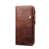 Genuine Leather Protective Holster iPhone Case
