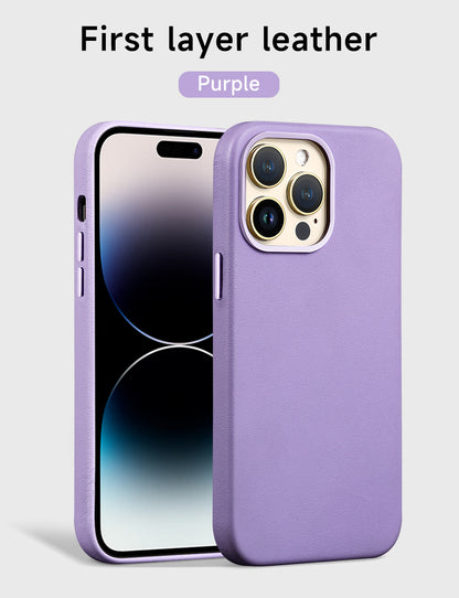 Genuine Leather Magsafing iPhone Case