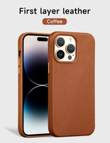 Genuine Leather Magsafing iPhone Case
