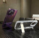 Hidden Kickstand Clear iPhone Case