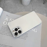 Four-Corner Airbag Silver Frosted iPhone Case