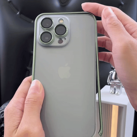 Upgraded Version Aluminum Frame Matte iPhone Case With Camera Protector