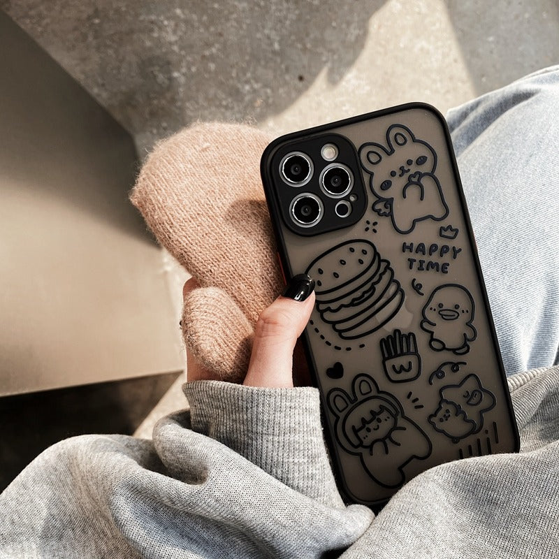 Snack Animal Doodle iPhone Case