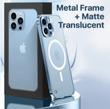 Upgraded Aluminum Frame Magsafing Matte iPhone Case