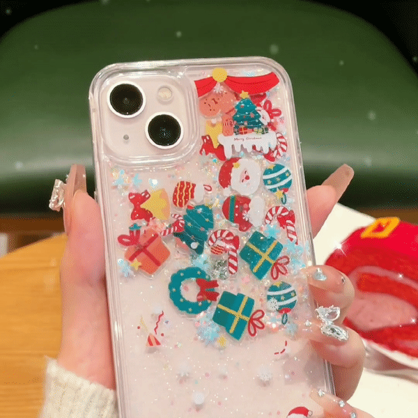 Dynamic Flowing Christmas iPhone Case