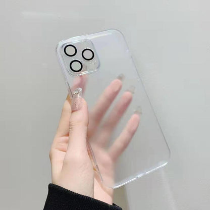 Clear And Matte Glass iPhone Case With Camera Protector