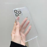 Clear And Matte Glass iPhone Case With Camera Protector