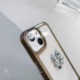 3D Bow Transparent iPhone Case