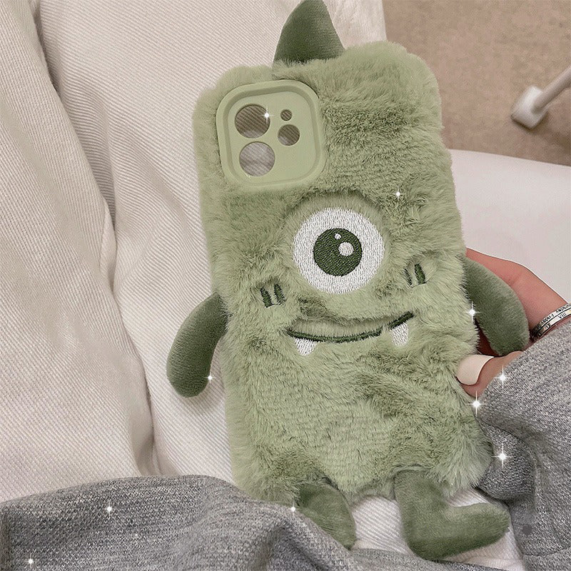 Plush Green Monster iPhone Case