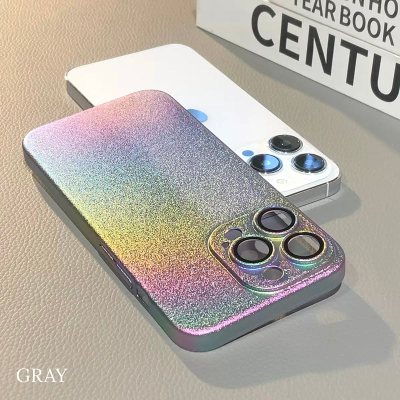 DAZZLING RAINBOW IPHONE CASE WITH CAMERA PROTECTOR