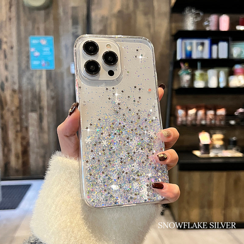 Starry Sky Gradient Glitter iPhone Case