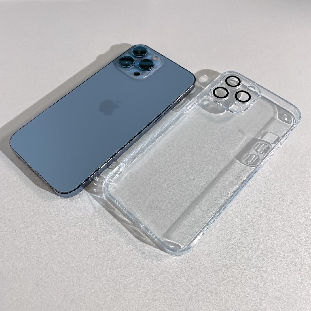 Clear And Matte Glass iPhone Case With Camera Protector
