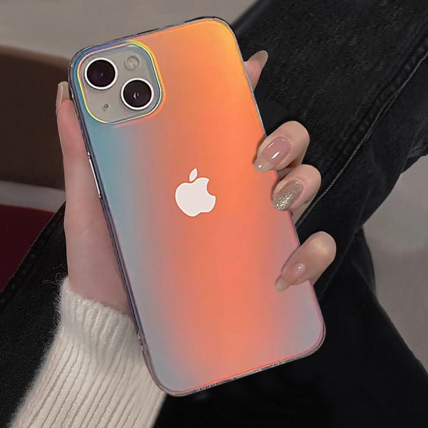 Gradient Frosted Laser iPhone Case