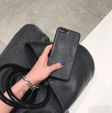 Black Leather iPhone Case