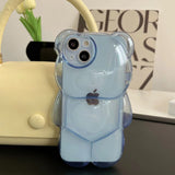 3D Bear Transparent iPhone Case