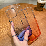 Faded Color Clear iPhone Case
