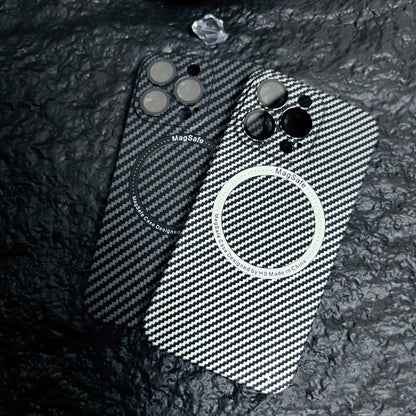 Magsafing Carbon Fiber iPhone Case With Camera Protector