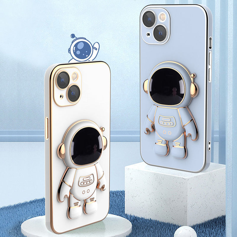 Astronaut Folding Bracket iPhone Case With Camera Protector