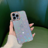 Hearts Eyes Laser iPhone Case