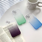 Clear Gradient Mesh iPhone Case With Camera Protection