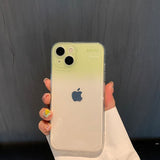 Color Gradient Transparent Silicone iPhone Case