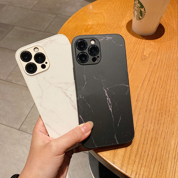 Marble AG Glass iPhone Case