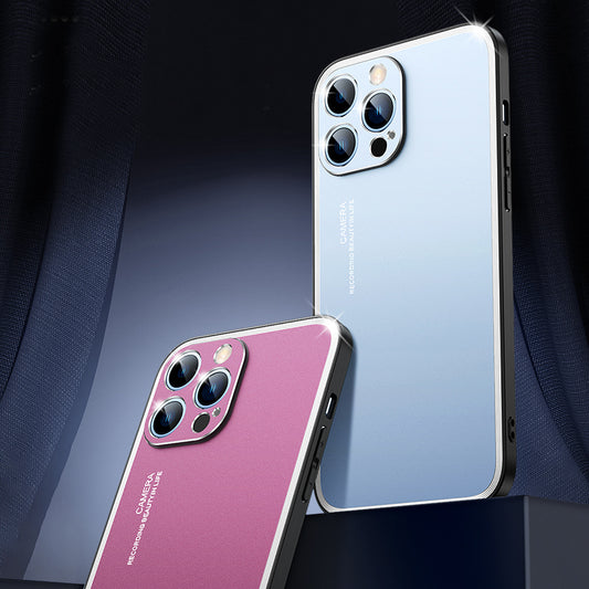 Upgraded Simple Metal Frosted iPhone Case