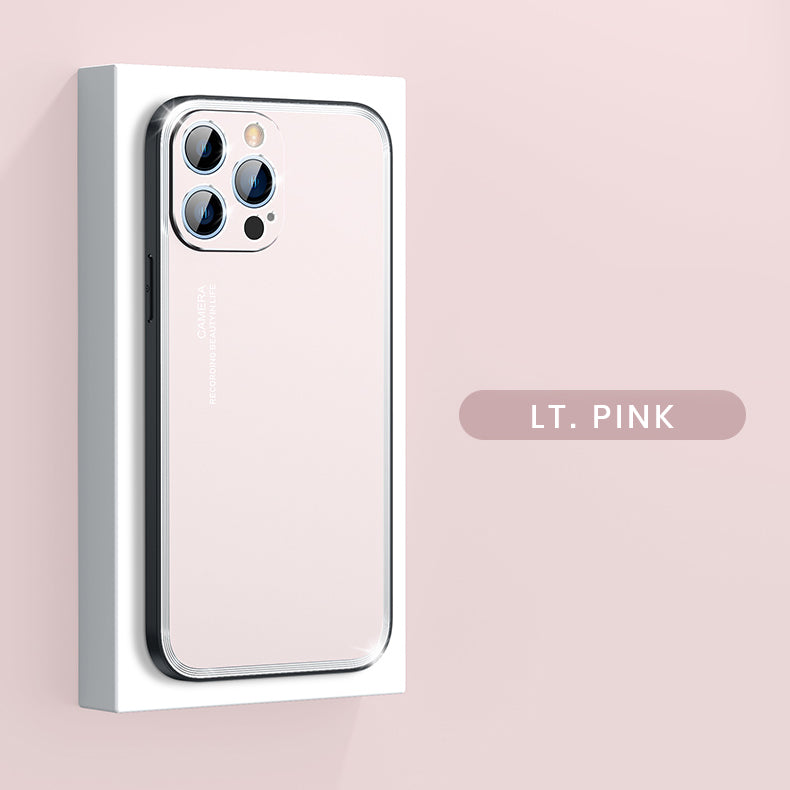 Upgraded Simple Metal Frosted iPhone Case